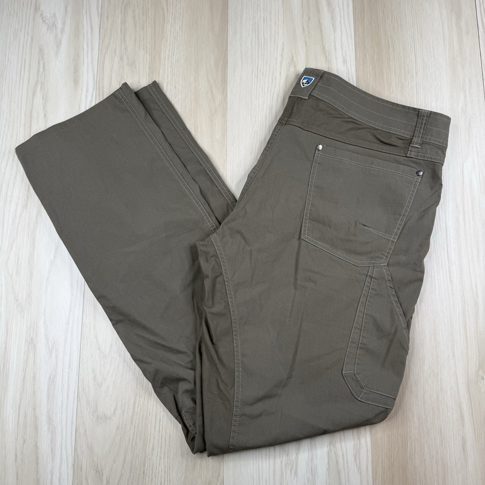 Kuhl Radikl Hiking Camping Pants Brown Canvas Men's Size 38x36 Workwear Pockets